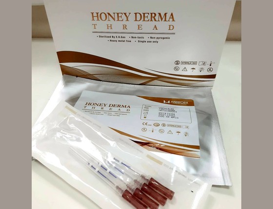 Honey Derma Thread DUAL NEEDLE с насечками PDO (тип FC)