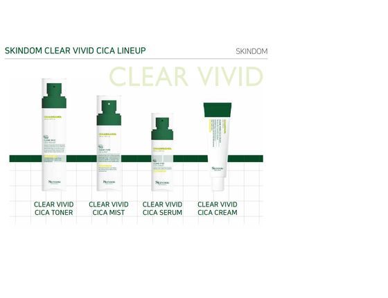 Clear Vivid Cica Serum - Сыворотка для лица, выравнивающая цвет кожи