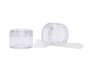 Набор баночка с крышкой(15мл.)-2шт.+шпатель.