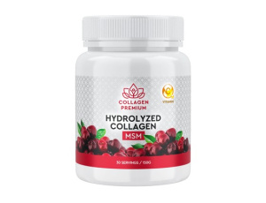 Hydrolyzed Collagen MSM - Пептидный коллаген в порошке с MSM, витамином С и соком вишни