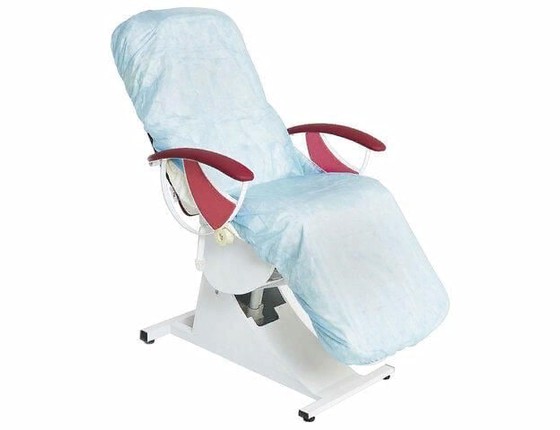 Чехол на кушетку на резинке спанбонд в ассортименте 30г-кв.м 200х90см