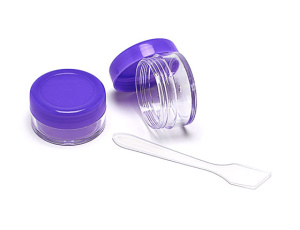 Набор баночка с крышкой(10мл.)-2шт.+шпатель.