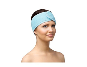 Повязка для волос махровая на липучке 1 шт/упк