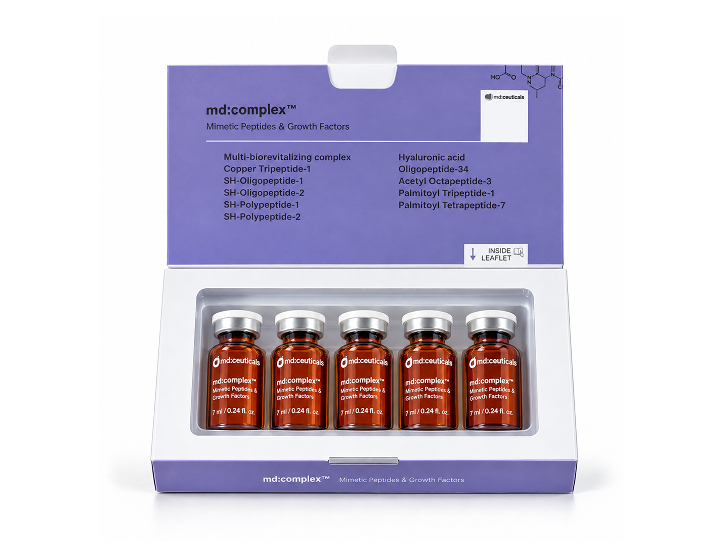 Омолаживающий коктейль md:complex GenX Mimetic Peptides & Growth Factors