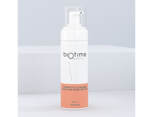 Очищающая пенка для чувствительной кожи с пробиотиками biOtime