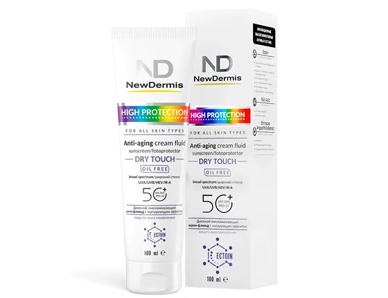 DRY TOUCH Anti-aging cream fluid - Дневной омолаживающий крем-флюид SPF 50+